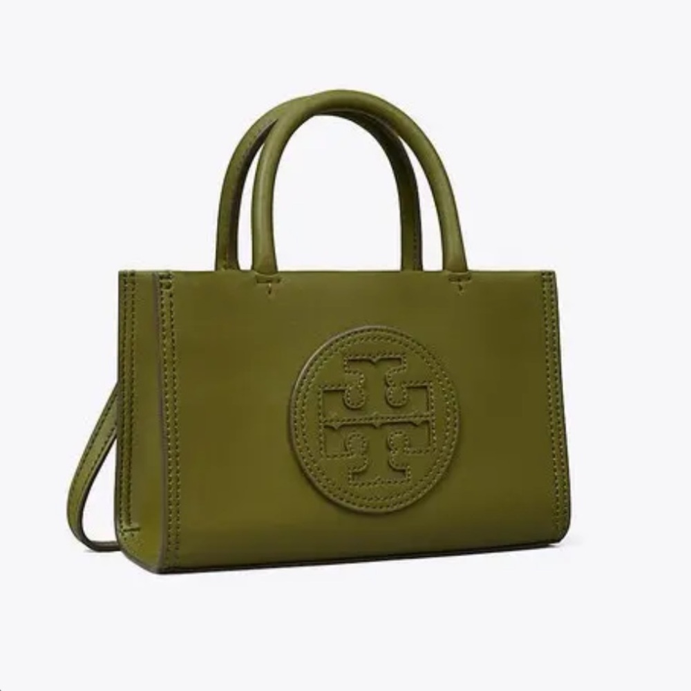 Tory Burch Olive Green Mini Ella Tote